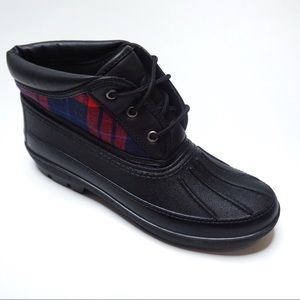 Athletech Red Plaid Rain/Snow Ankle Boots 'Aileen'